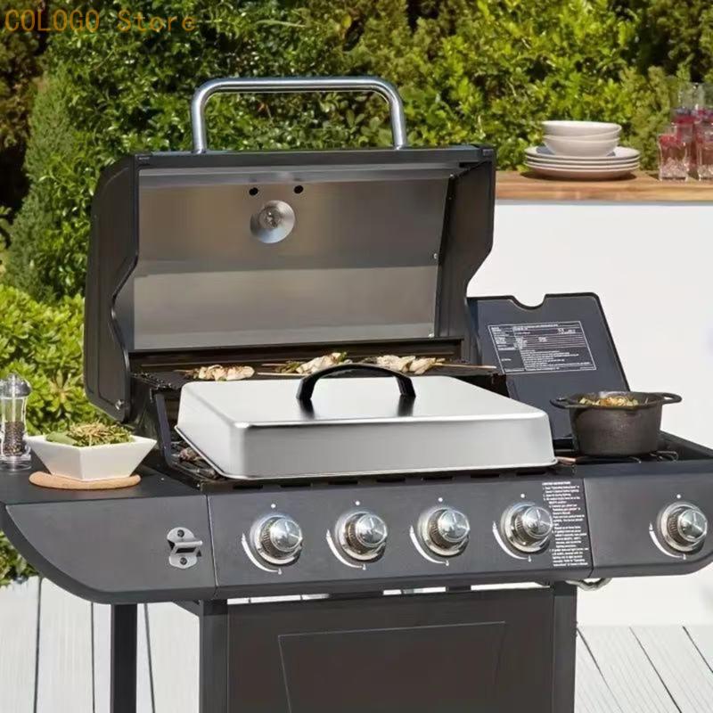 Camping Cooking Flat Top - Nắp đậy thực phẩm hình vuông