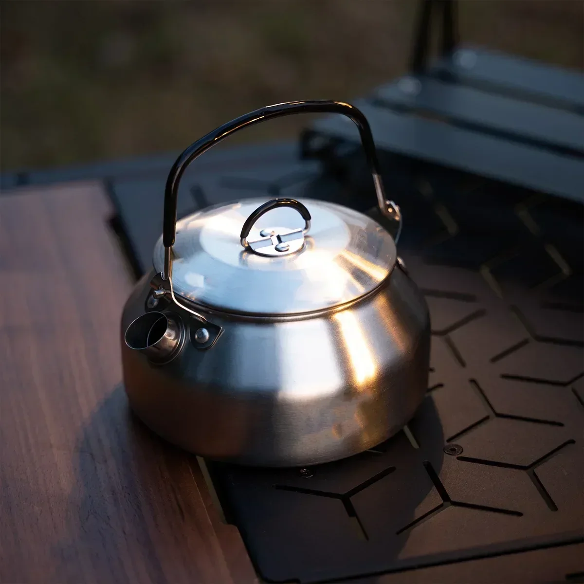 Camping Cooking Pot Stainless Steel - Stainless Steel Kettle 0.8L Portable Ultra