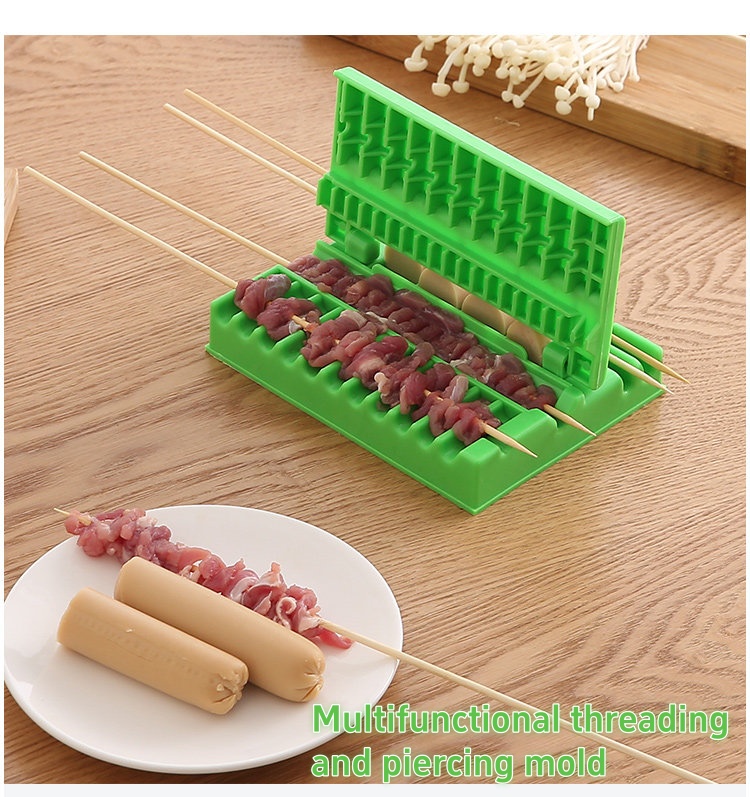 Camping Cooking Vegetables - Plastic BBQ Skewer Maker Quick Meat