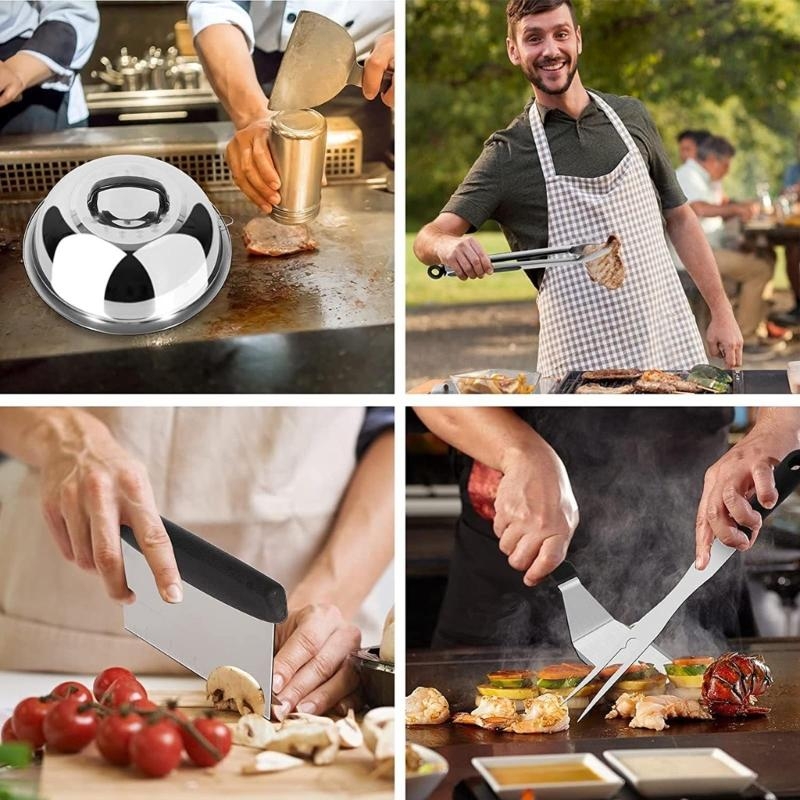 Camping Cooking Flat Top - 14 Chiếc Vỉ Nướng Bộ Phụ