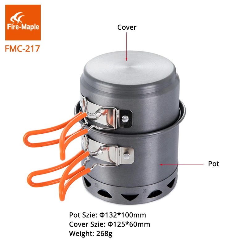 Lửa Phong Cắm Trại Bộ Nồi Di Đ - đánh giá và giá Camping Cooking Set Compact