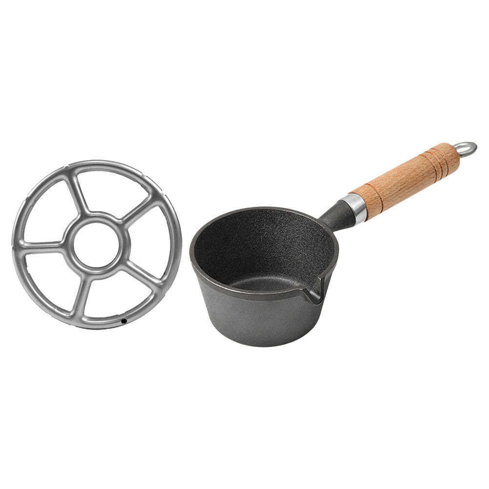 Mini Cast Iron Saucepan Style  - đánh giá và giá Camping Cooking Flat Top