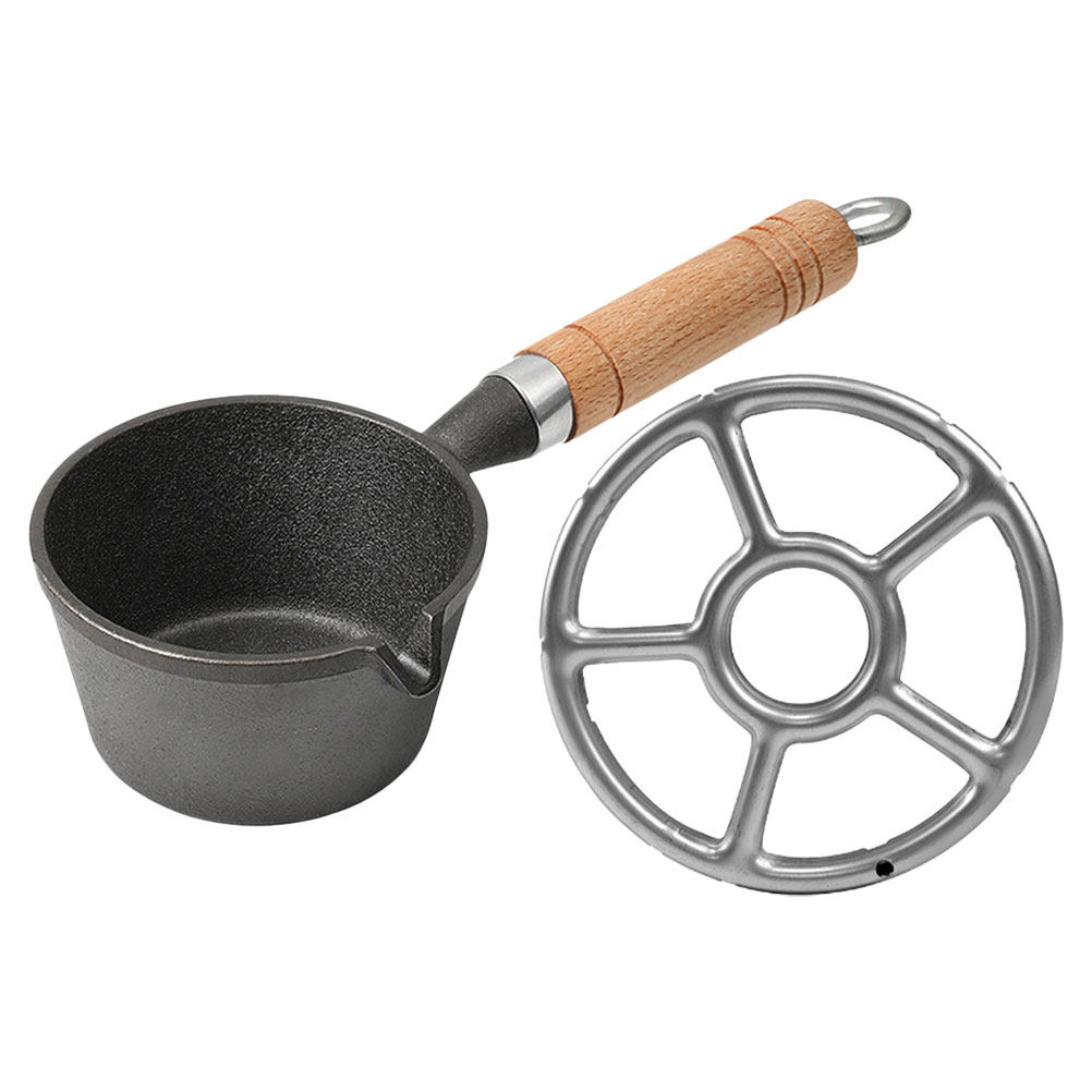 Mini Cast Iron Saucepan Style  - đánh giá và giá Camping Cooking Flat Top