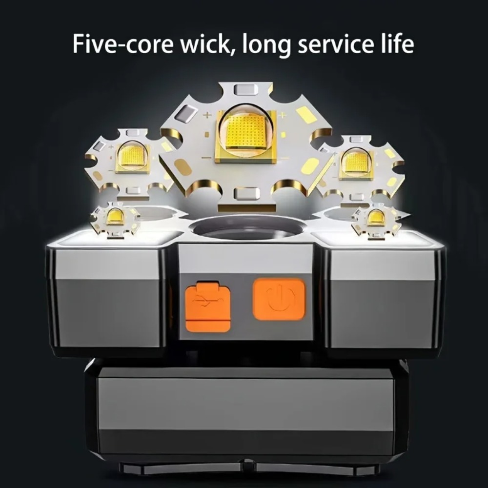5*LED High Power Headlamp Supe - đánh giá và giá Camping Cooking Fish