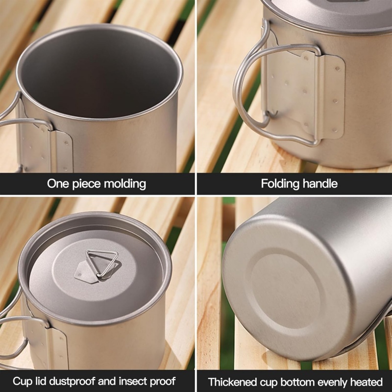 Titanium Camping Mug with Fold - đánh giá và giá Camping Cooking Organizer