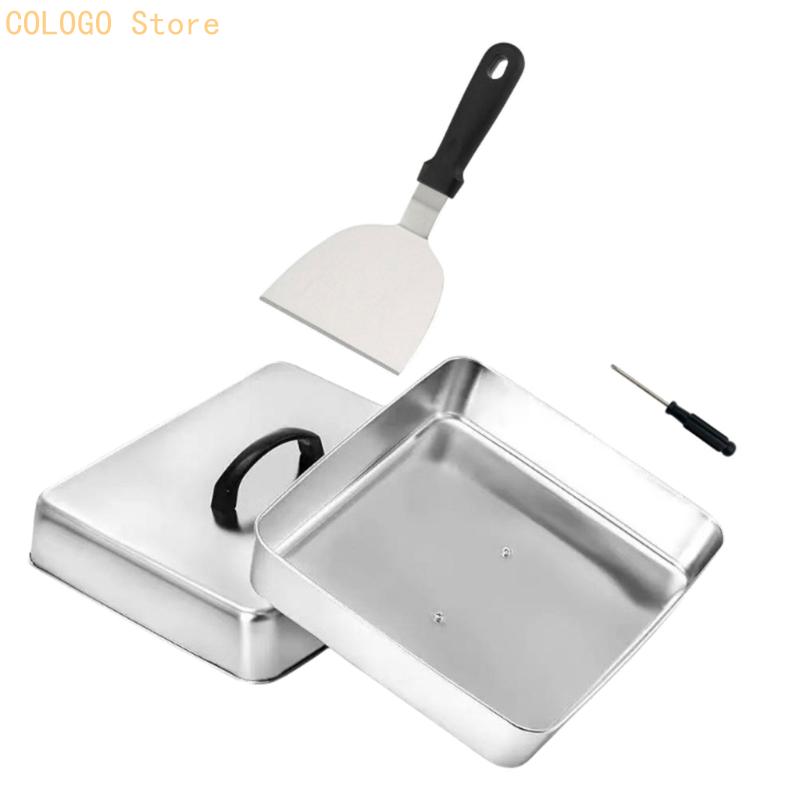 Nắp đậy thực phẩm hình vuông đ - đánh giá và giá Camping Cooking Flat Top