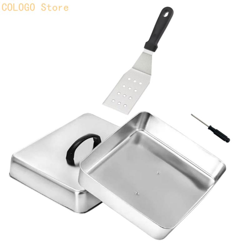 Nắp đậy thực phẩm hình vuông đ - đánh giá và giá Camping Cooking Flat Top