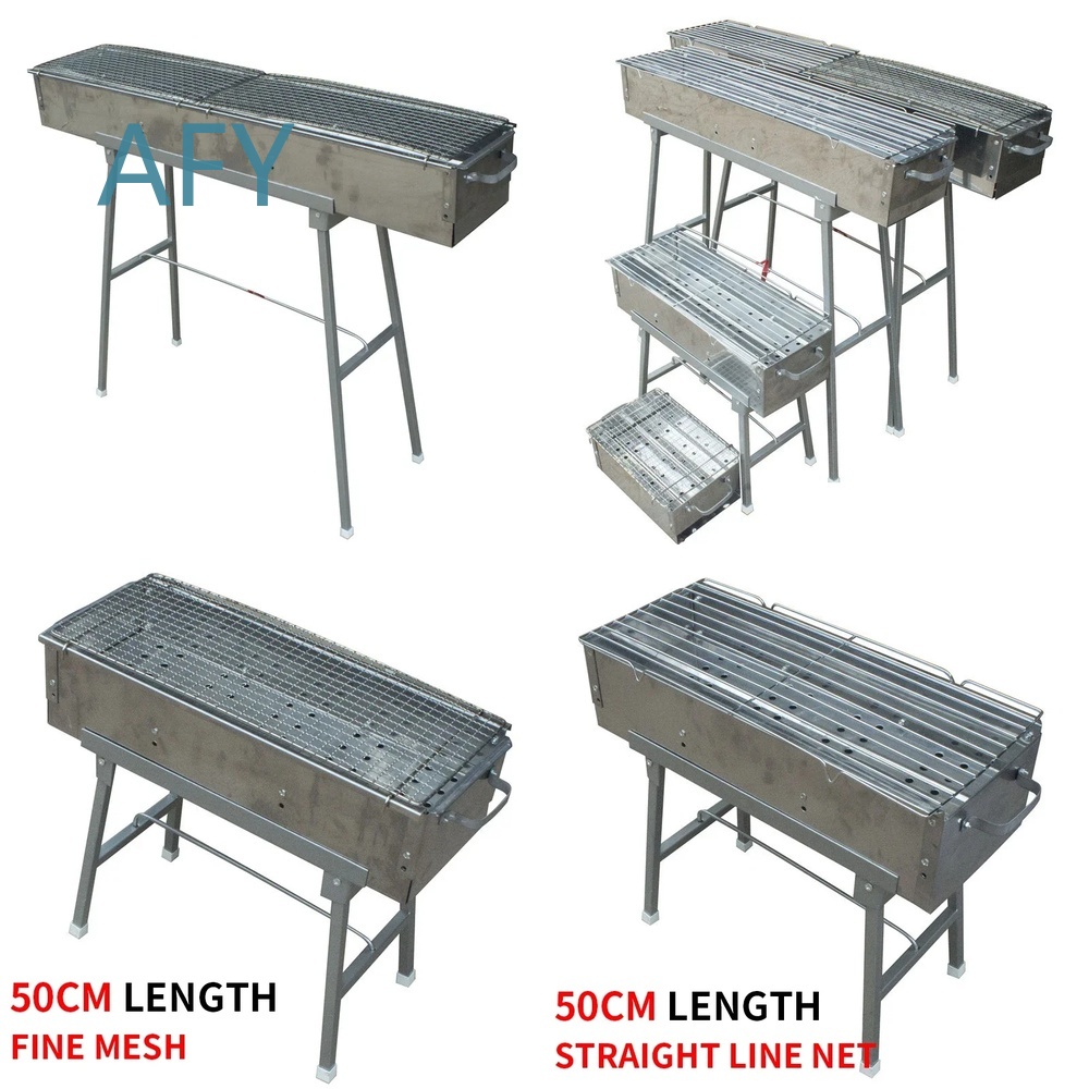 Portable Folding Charcoal BBQ  - đánh giá và giá Camping Cooking Set Compact