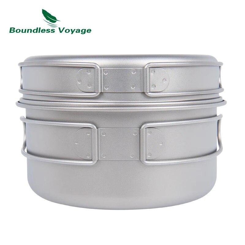 Boundless Voyage Titanium Pot  - đánh giá và giá Camping Cooking Set Compact