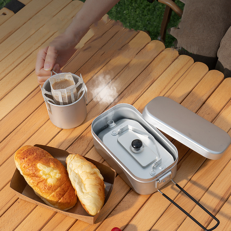 Ultralight Portable Picnic Cam - đánh giá và giá Camping Cooking Pot Stainless Steel