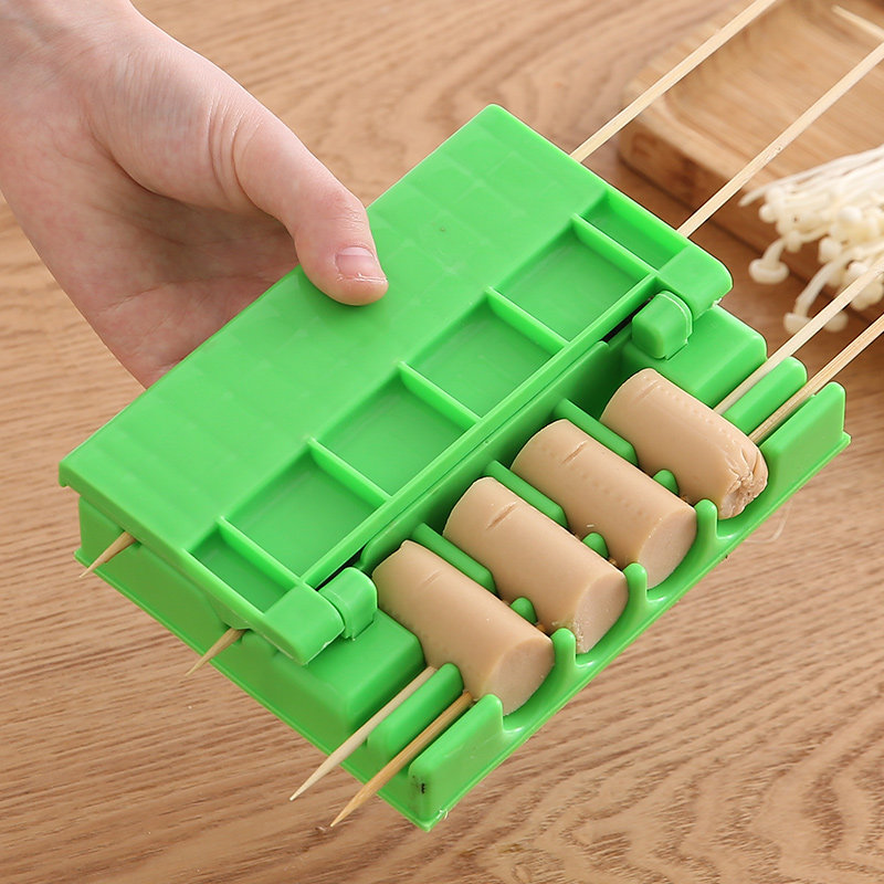 Plastic BBQ Skewer Maker Quick - đánh giá và giá Camping Cooking Vegetables