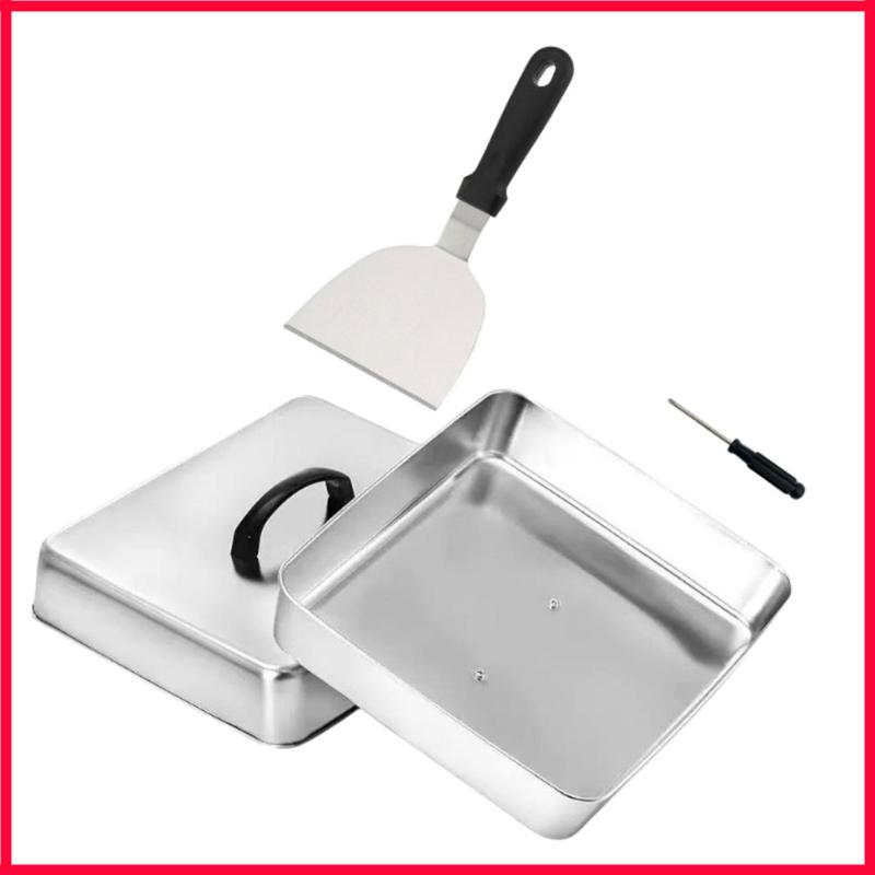 Nắp vuông XX9B có tay cầm trên - đánh giá và giá Camping Cooking Flat Top