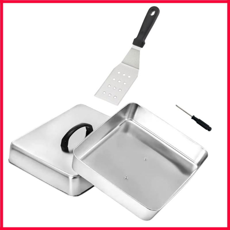 Nắp vuông XX9B có tay cầm trên - đánh giá và giá Camping Cooking Flat Top
