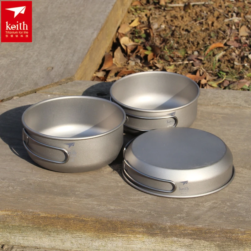 Keith 3PCS Titanium Cookware P - đánh giá và giá Camping Cooking Appliances