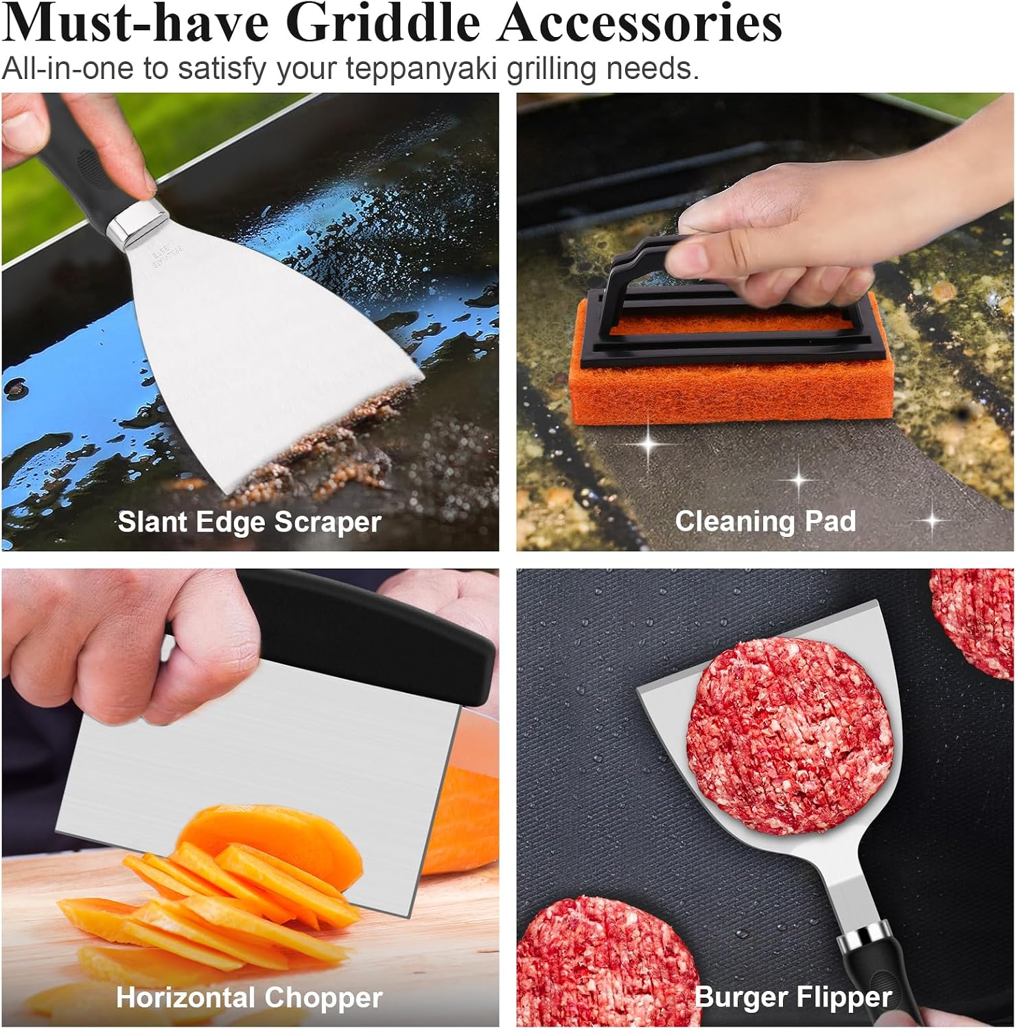 27Pcs Flat Top Griddle Accesso - đánh giá và giá Camping Cooking Flat Top