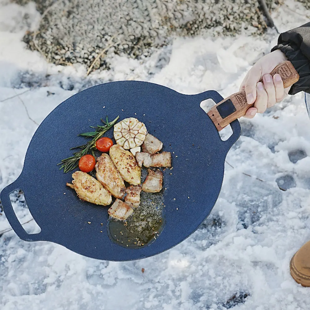 Outdoor Natural Wood Grill Pan - đánh giá và giá Camping Cooking Appliances