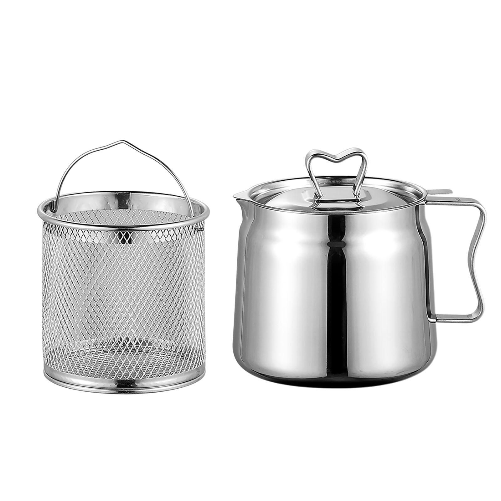 Deep Fryer Set Stainless Oil F - đánh giá và giá Camping Cooking Oil Container