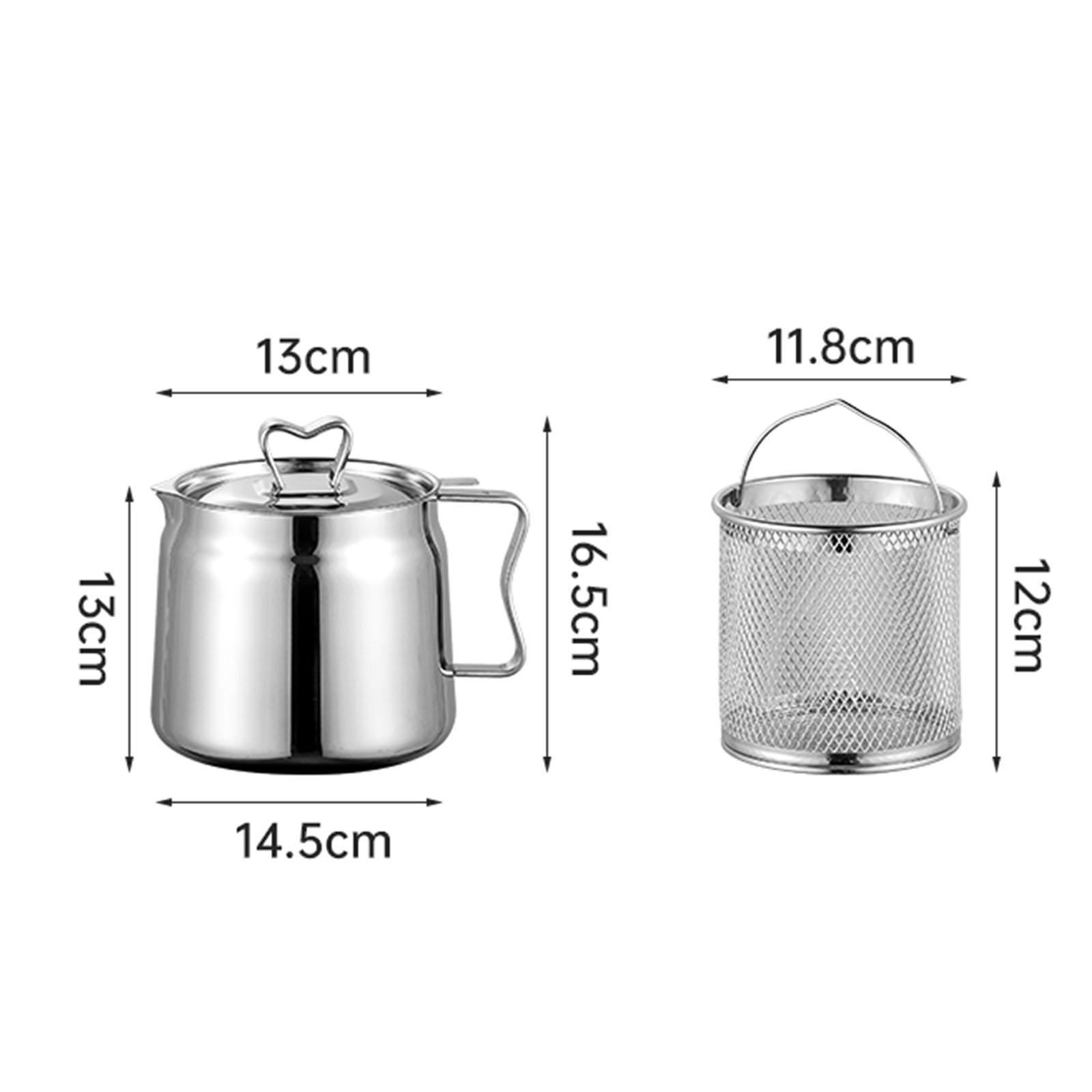 Deep Fryer Set Stainless Oil F - đánh giá và giá Camping Cooking Oil Container