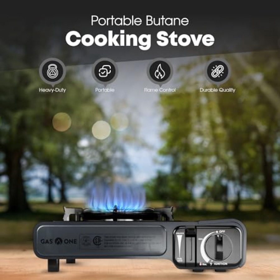 GasOne GS-1000G-KIT Butane Gas - đánh giá và giá Camping Cooking Flat Top