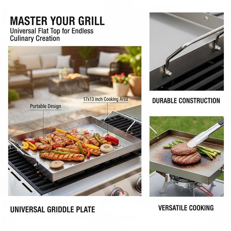 Rectangular Flat Top Plate 17x - đánh giá và giá Camping Cooking Flat Top