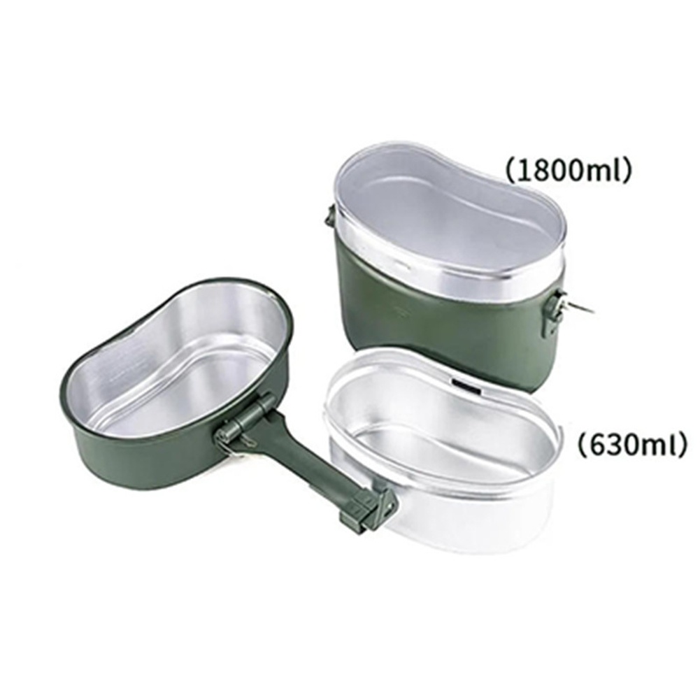 3 Pcs Aluminum Lunch Box Set 6 - đánh giá và giá Camping Cooking Set Compact