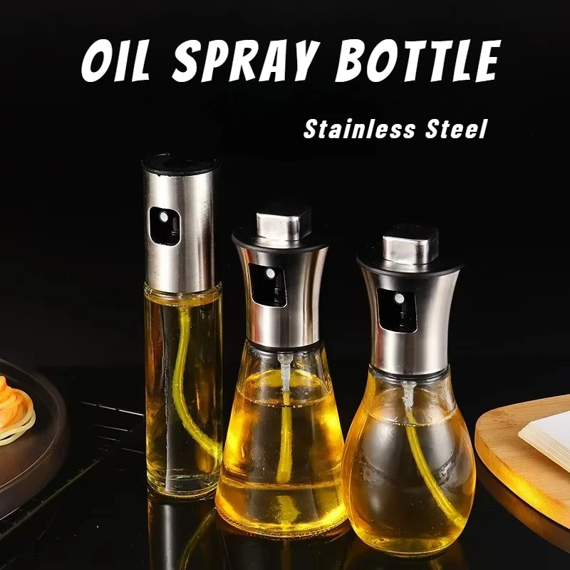 1Pc Stainless Steel Oil Spray  - đánh giá và giá Camping Cooking Oil Container