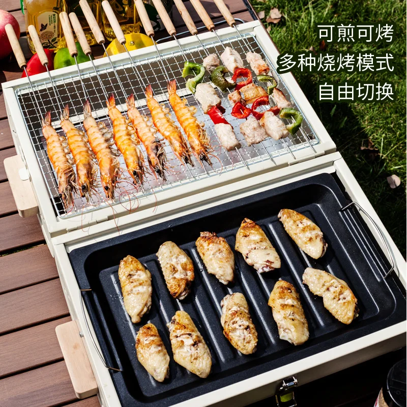 Barbecue Oven Household Grill  - đánh giá và giá Camping Cooking Appliances