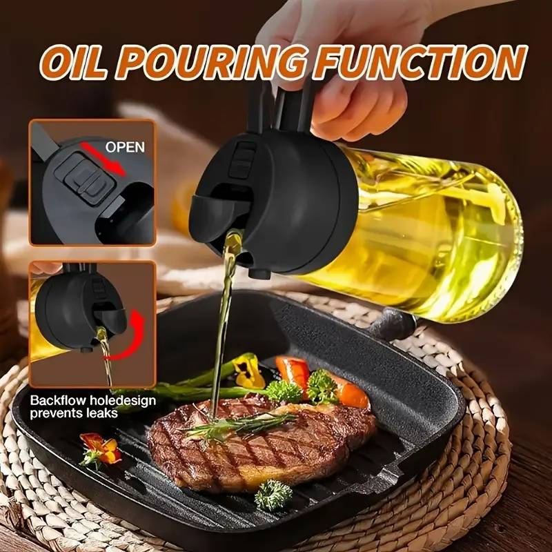 470ml Kitchen Oil Spray Bottle - đánh giá và giá Camping Cooking Oil Container