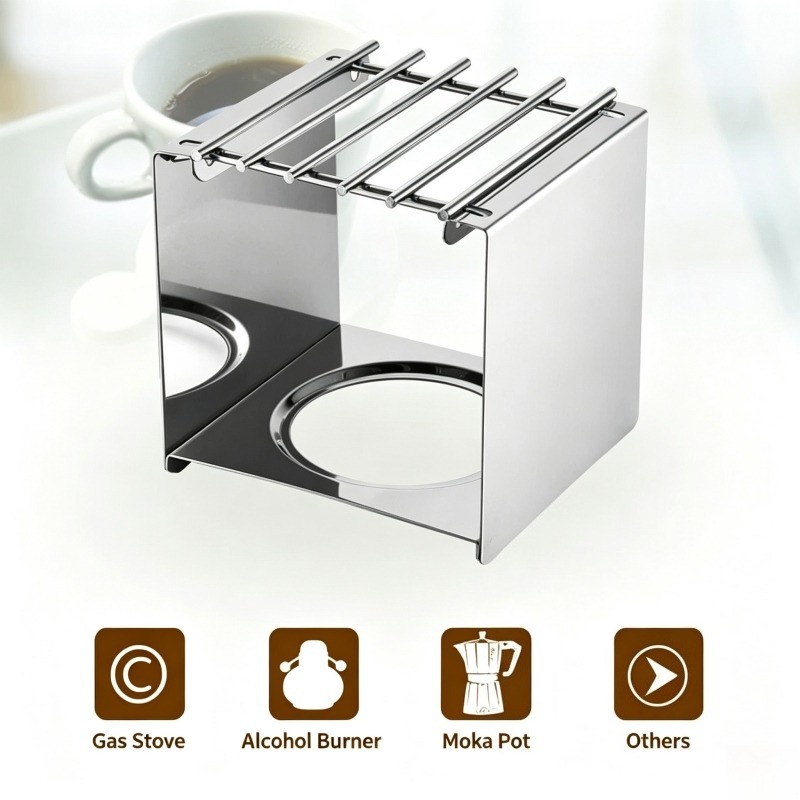 Stainless Steel Square Coffee  - đánh giá và giá Camping Cooking Appliances