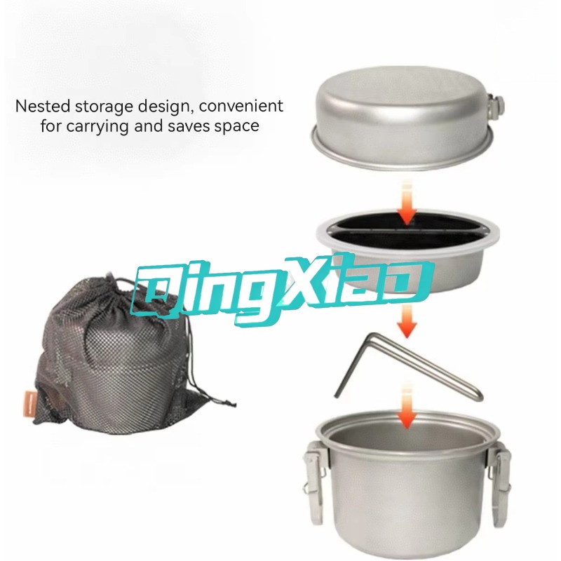 Outdoor 304 Stainless Steel Mu - đánh giá và giá Camping Cooking Pot Stainless Steel