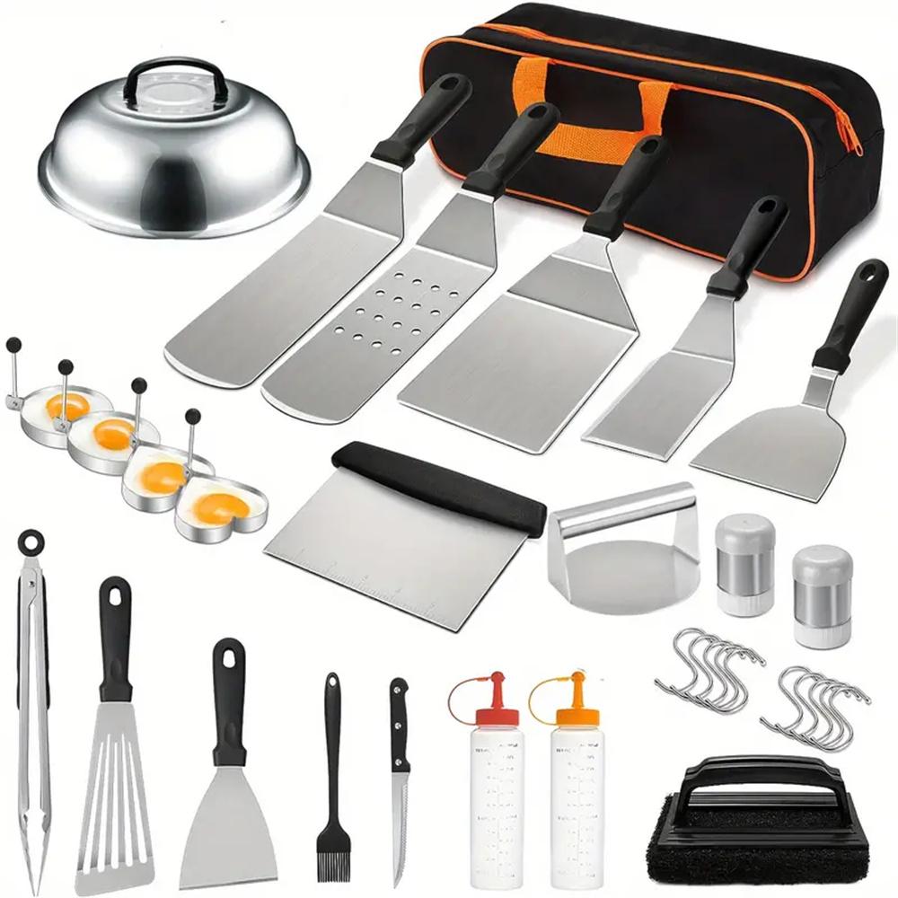 33Pcs Flat Top Griddle Accesso - đánh giá và giá Camping Cooking Flat Top