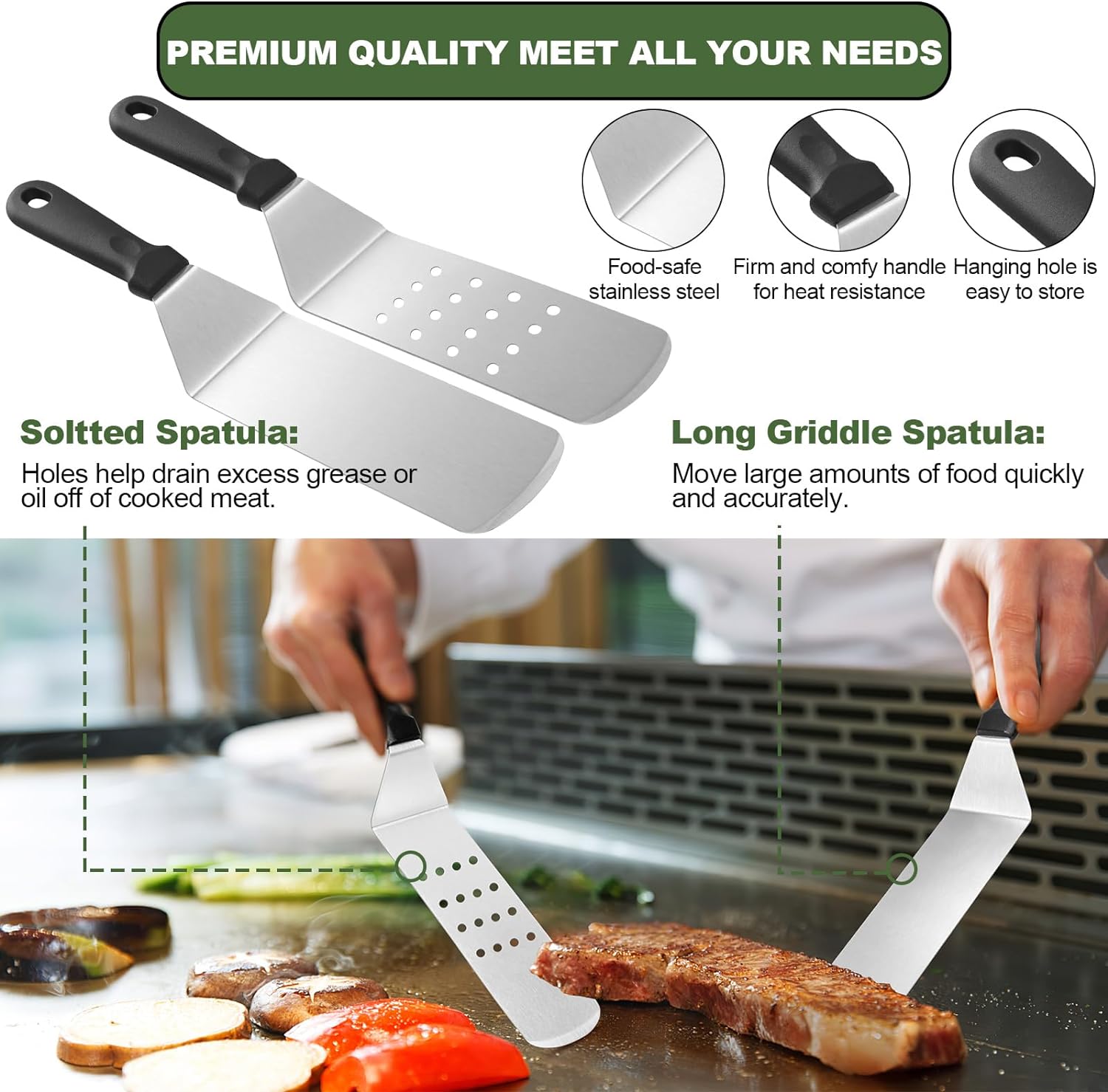 33Pcs Flat Top Griddle Accesso - đánh giá và giá Camping Cooking Flat Top