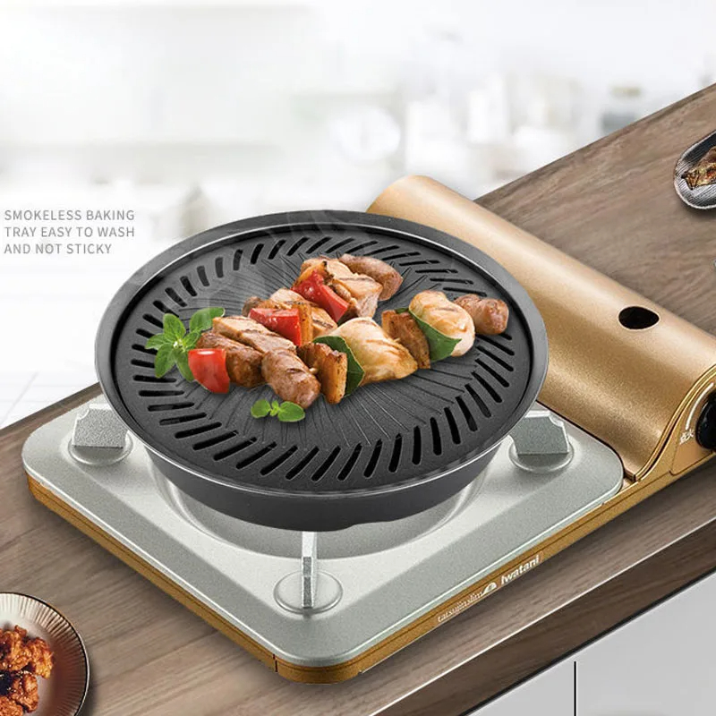 Korean Non-stick Barbecue Tray - đánh giá và giá Camping Cooking Flat Top