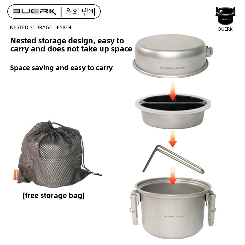Outdoor Camping Multi Function - đánh giá và giá Camping Cooking Pot Stainless Steel