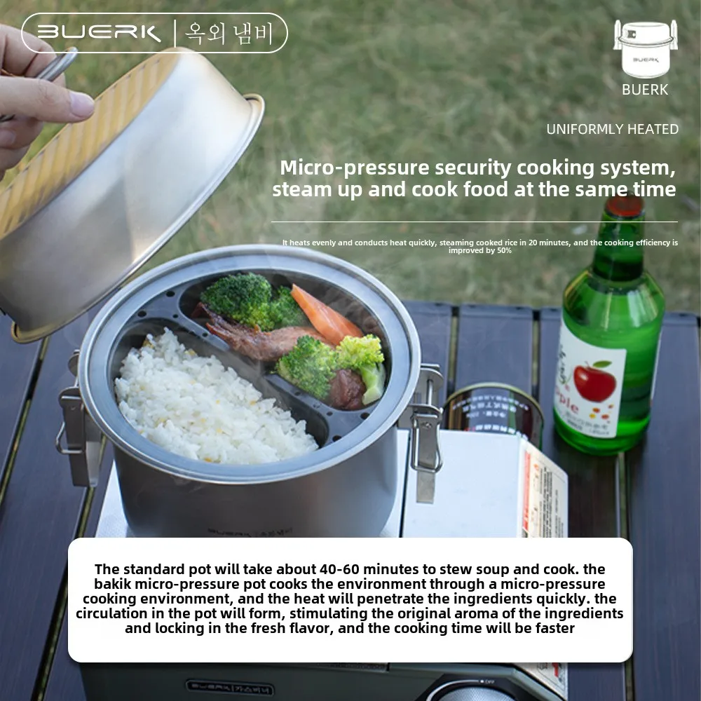 Outdoor Camping Multi Function - đánh giá và giá Camping Cooking Pot Stainless Steel