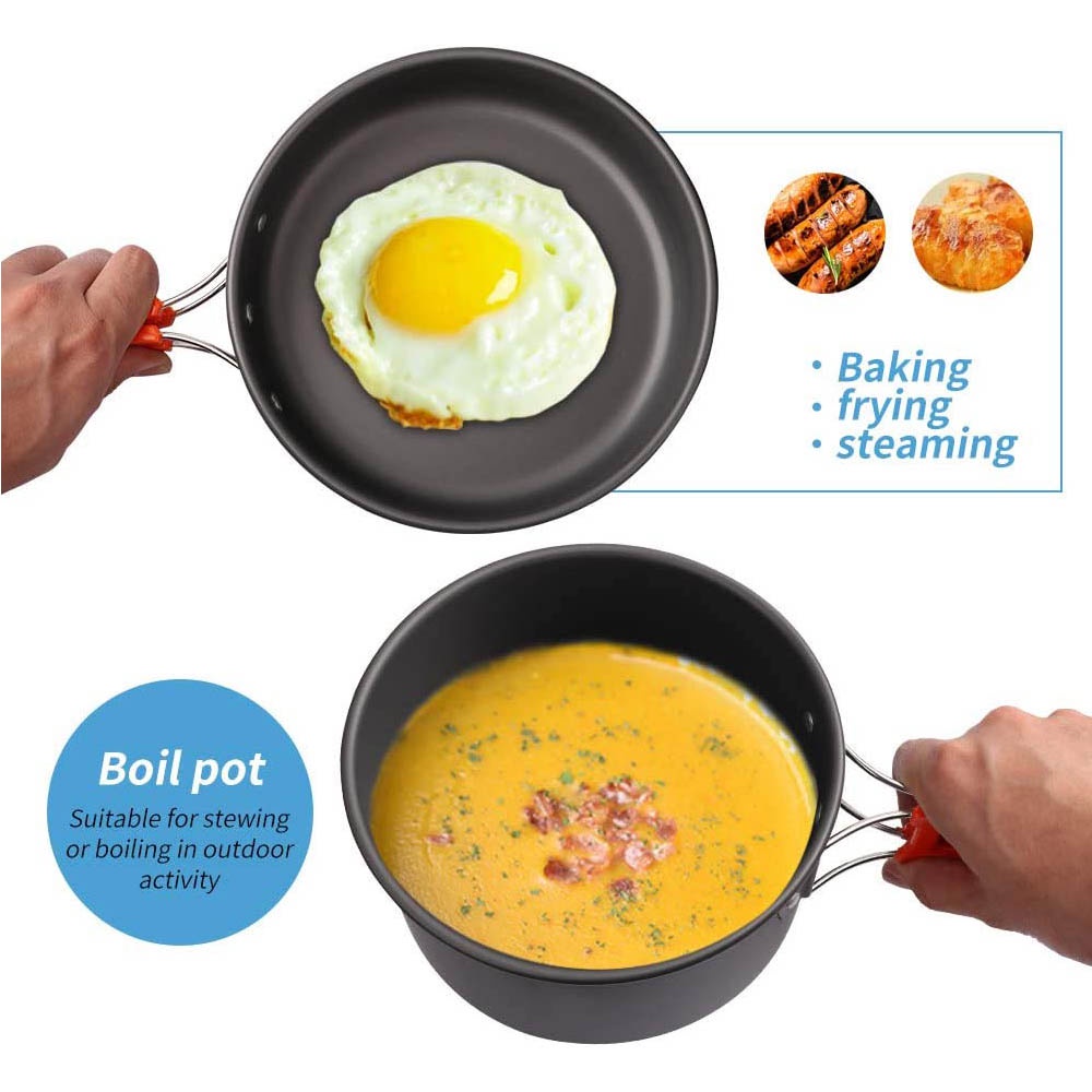 Outdoor Camping Cooking Set Ou - đánh giá và giá Camping Cooking Vegetables