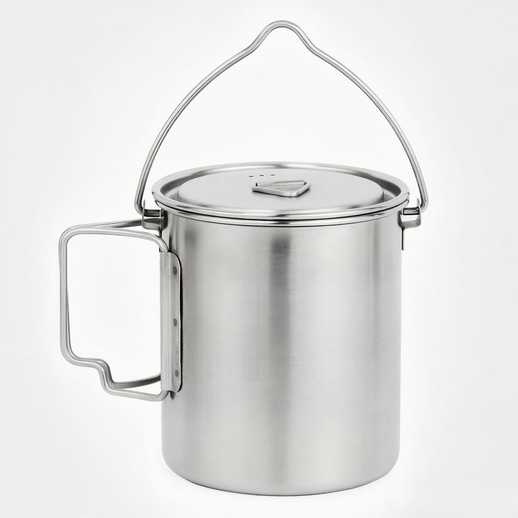 750ml Stainless Steel Pot Port - đánh giá và giá Camping Cooking Pot With Lid