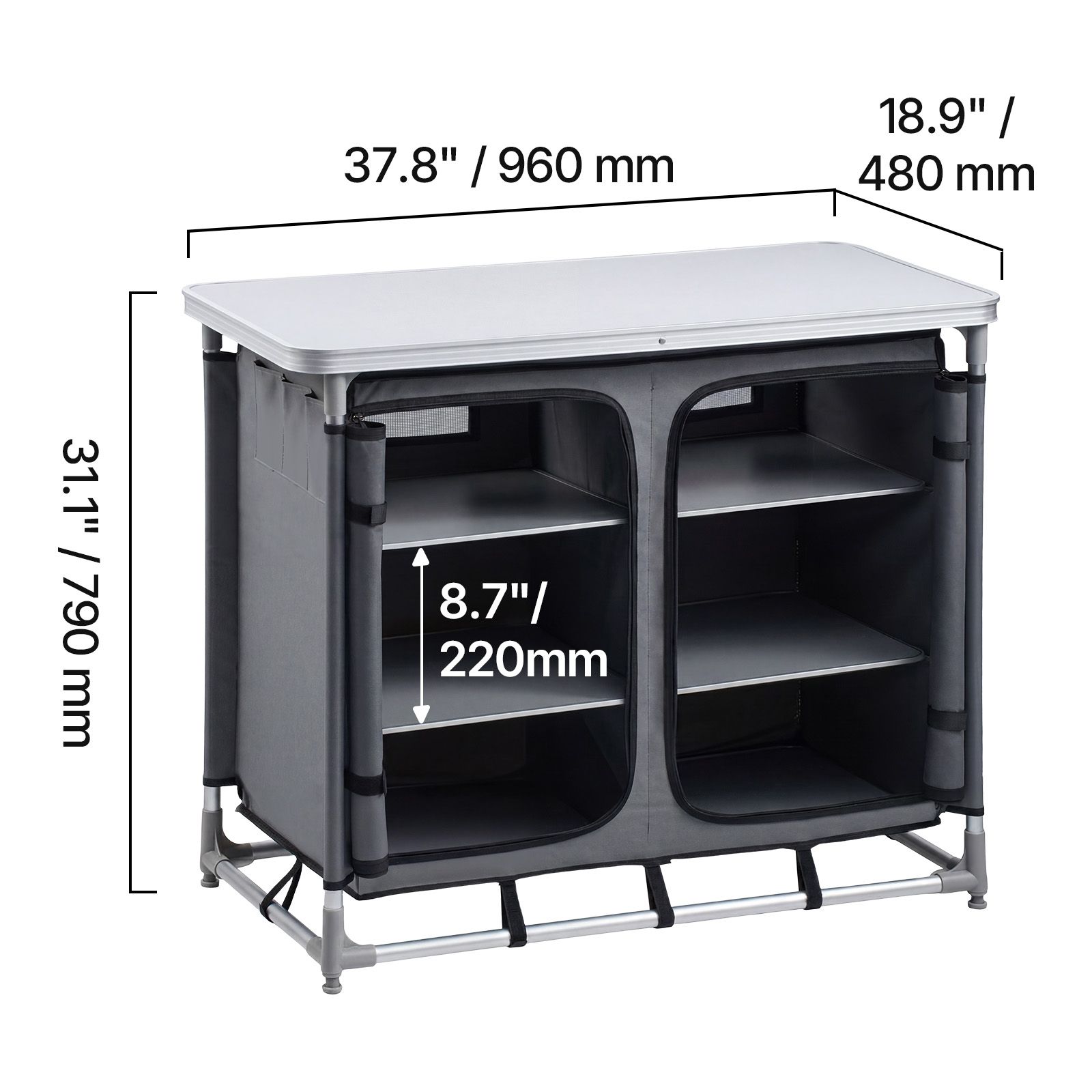 Camping Storage Cabinet, Outdo - đánh giá và giá Camping Cooking Set Compact