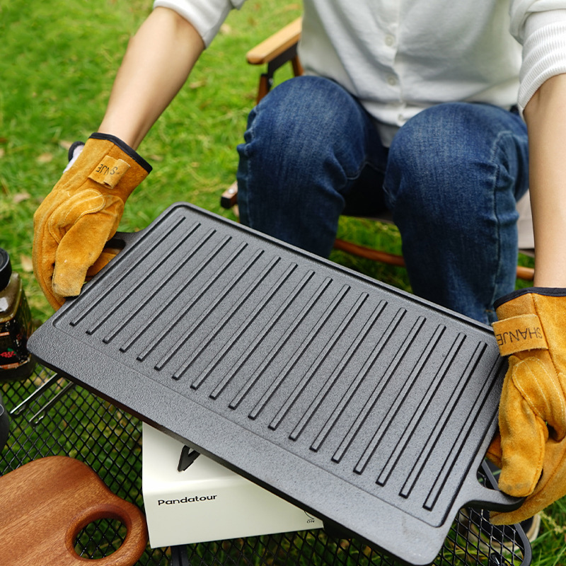 Double Sided Cast Iron Grill P - đánh giá và giá Camping Cooking Flat Top