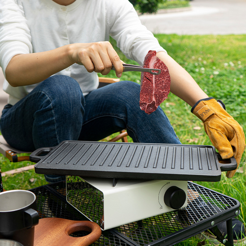 Double Sided Cast Iron Grill P - đánh giá và giá Camping Cooking Flat Top