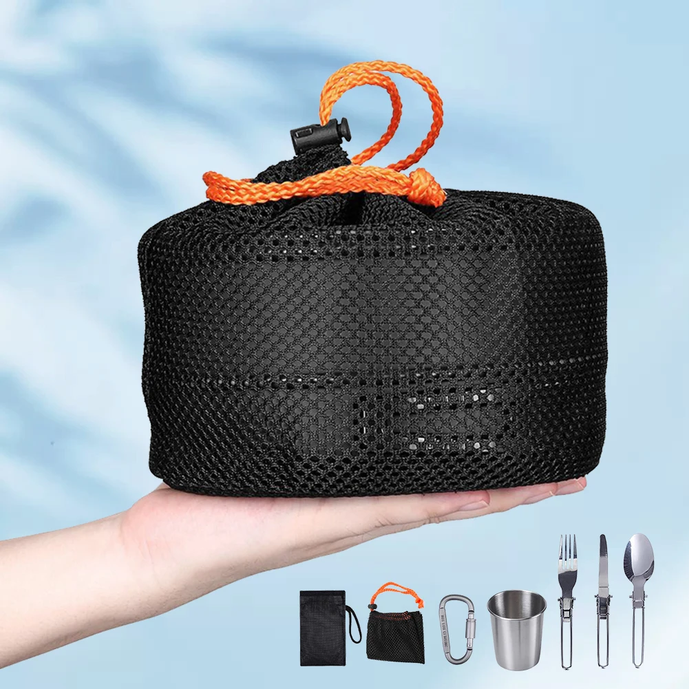 Camping Cookware Kit Kettle Po - đánh giá và giá Camping Cooking Pot Stainless Steel