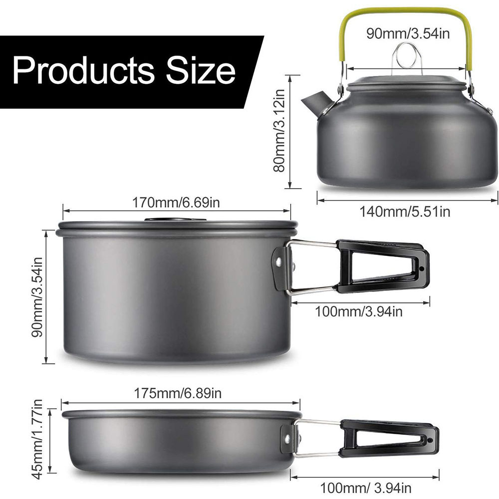 Outdoor Camping Cookware Set M - đánh giá và giá Camping Cooking Set Compact