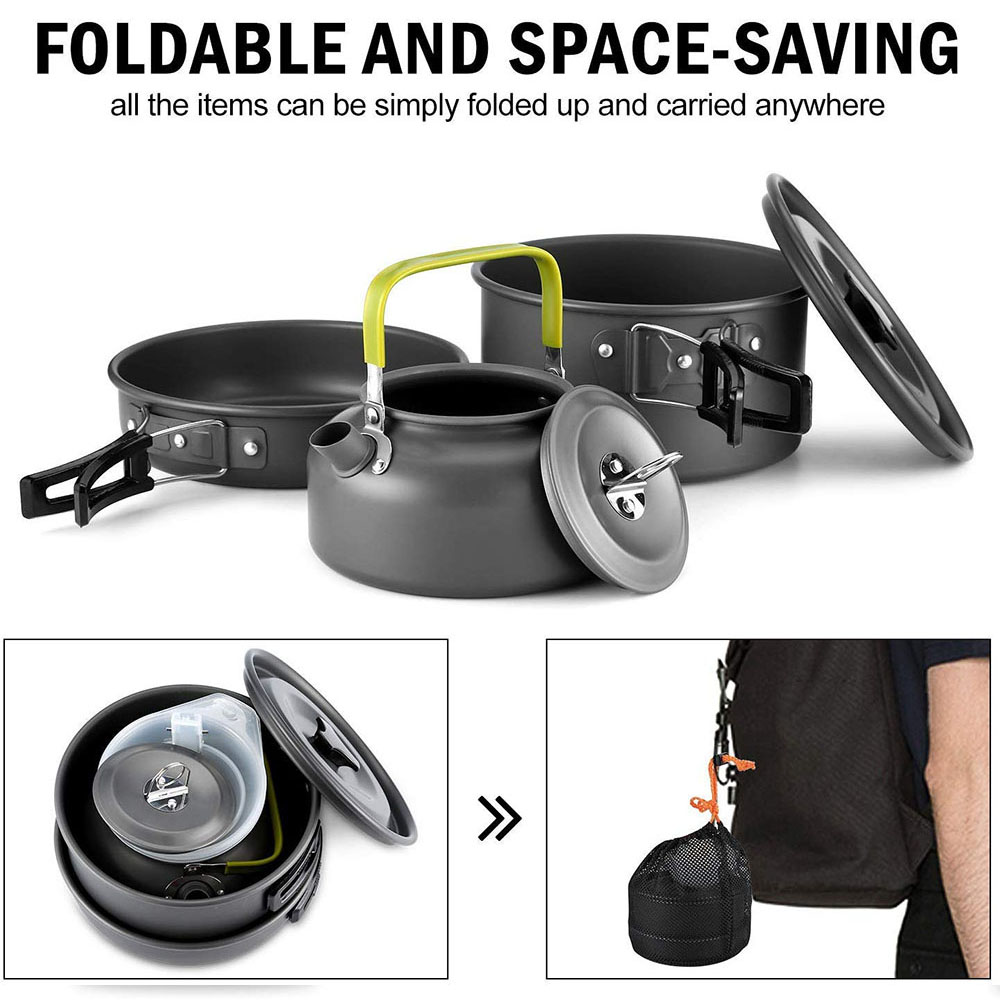 Outdoor Camping Cookware Set M - đánh giá và giá Camping Cooking Set Compact