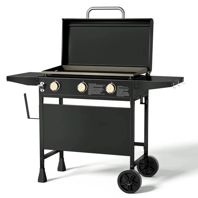 Wheeled Outdoor Flat-Top Cooki - đánh giá và giá Camping Cooking Flat Top