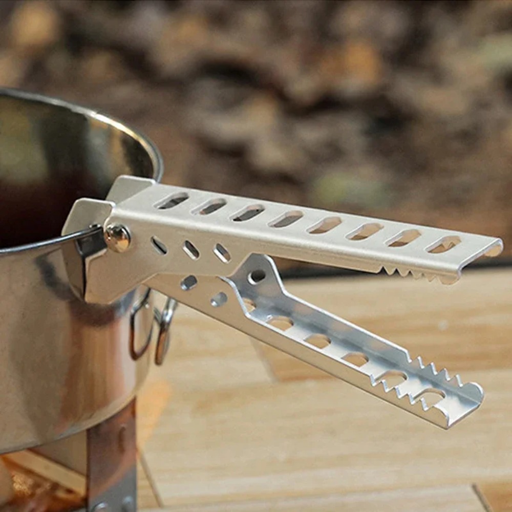 Aluminium Anti-hot Alloy Clip  - đánh giá và giá Camping Cooking Pot Stainless Steel
