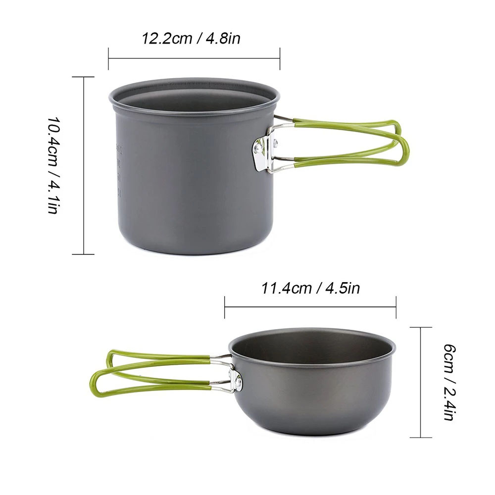 Camping Cookware Kit with Stov - đánh giá và giá Camping Cooking Organizer