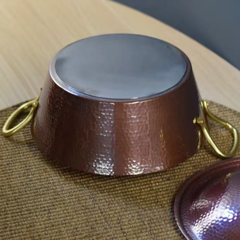 Handcrafted Vintage Copper Pot - đánh giá và giá Camping Cooking Pot With Lid